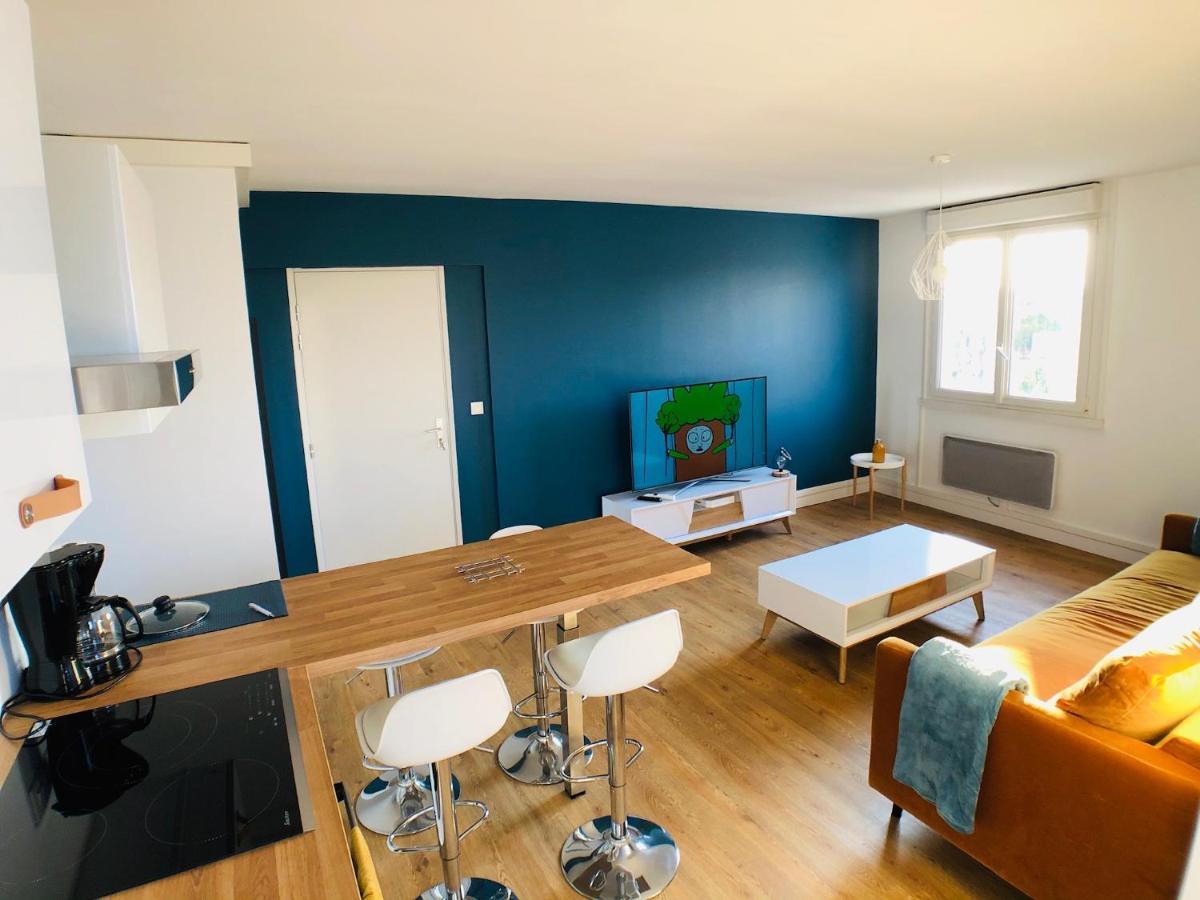 Charmant Appartement 1-4 Personnes, Proche Centre Avec Parking Nantes Dış mekan fotoğraf