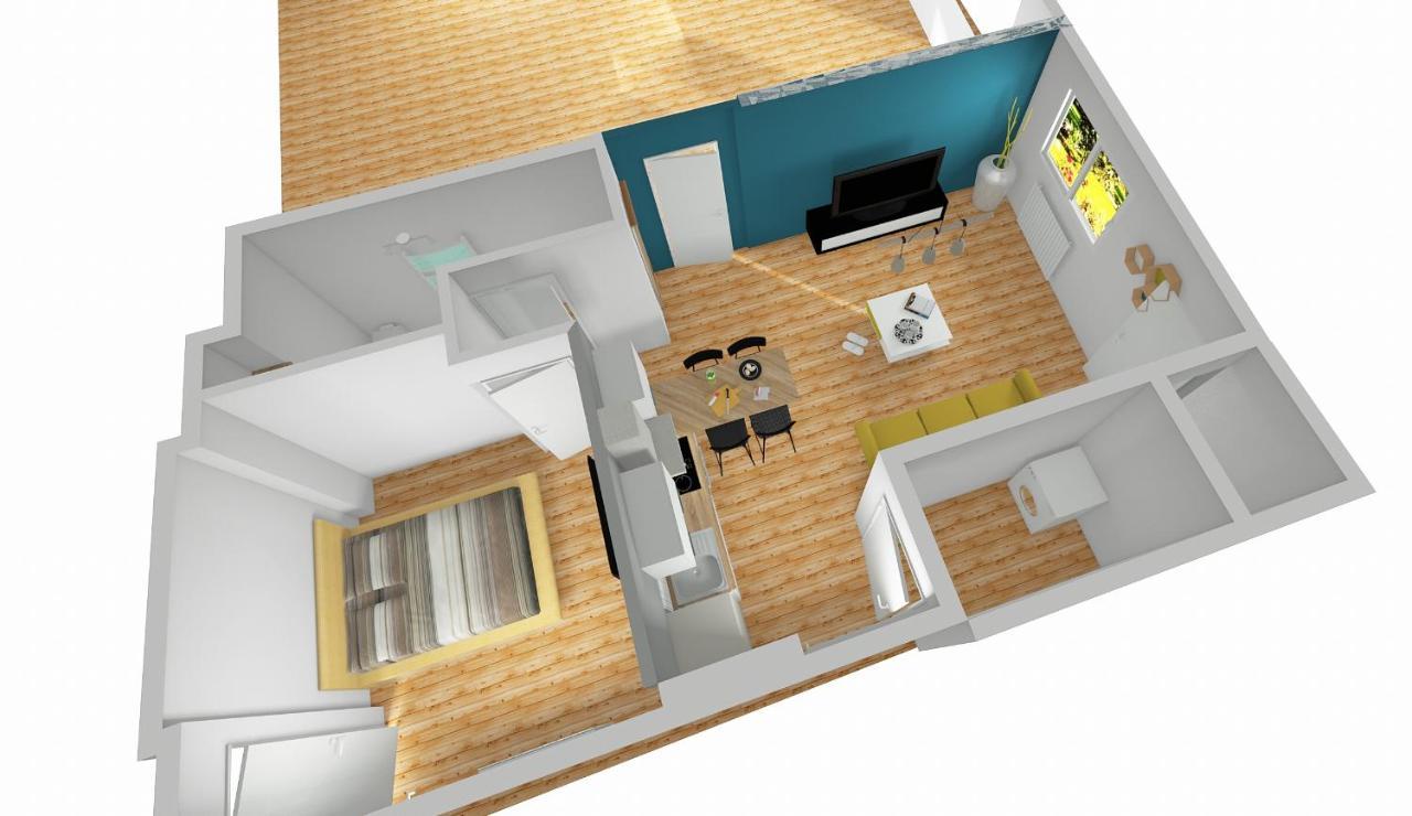 Charmant Appartement 1-4 Personnes, Proche Centre Avec Parking Nantes Dış mekan fotoğraf